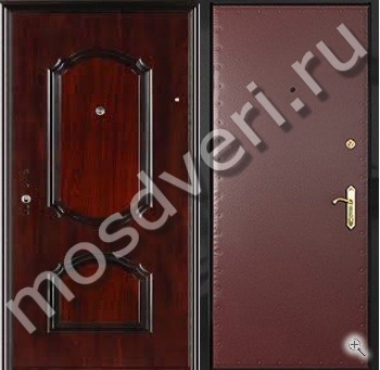 Входная дверь с отделкой МДФ и винилискожей эконом класса - купить от производителя Мосдвери Входная дверь с отделкой МДФ и винилискожей эконом класса