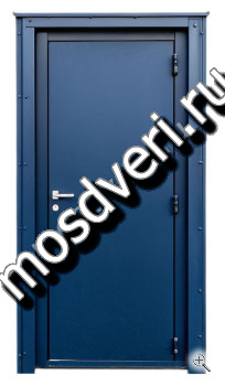 Металлическая синяя дверь - купить от производителя Мосдвери Металлическая синяя дверь